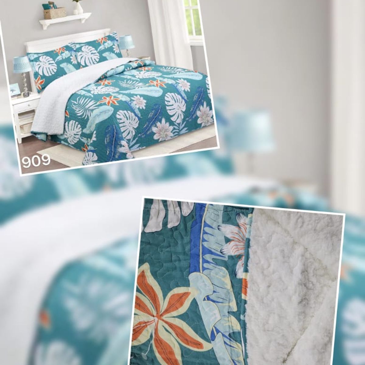 ANGELES DEL HOGAR - Cubrecama Quilt con Chiporro Plaza y Media