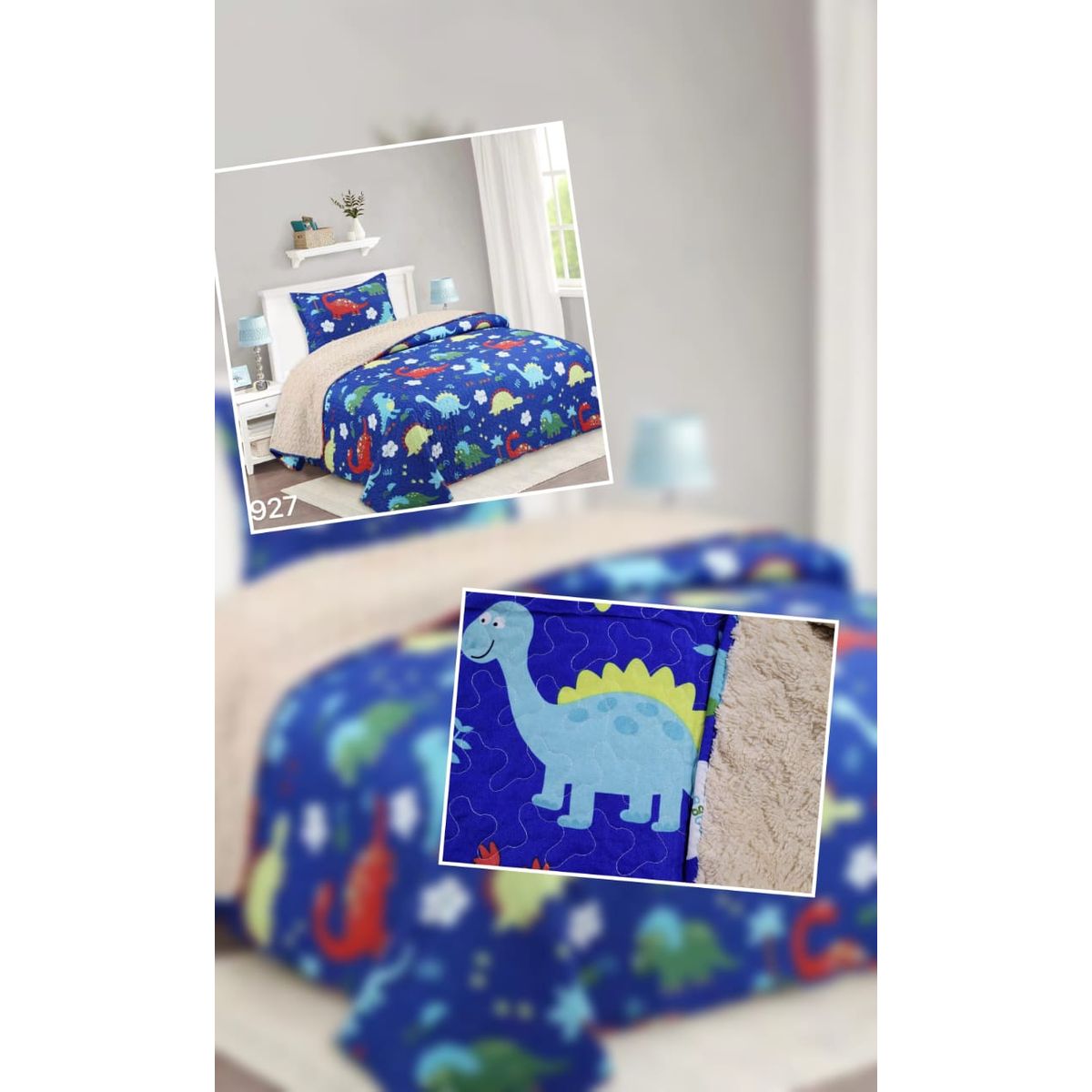 ANGELES DEL HOGAR - Cubrecama Quilt con Chiporro Plaza y Media