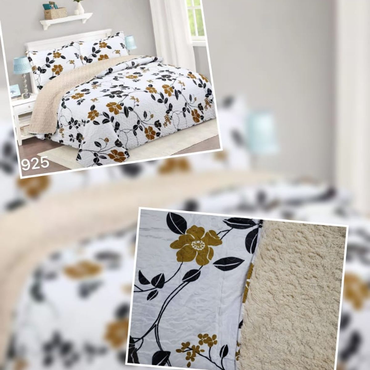 ANGELES DEL HOGAR - Cubrecama Quilt con Chiporro Plaza y Media