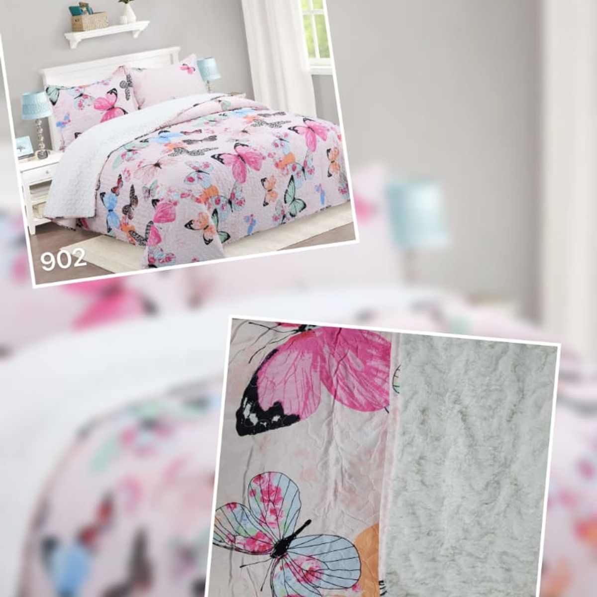 ANGELES DEL HOGAR - Cubrecama Quilt con Chiporro Plaza y Media