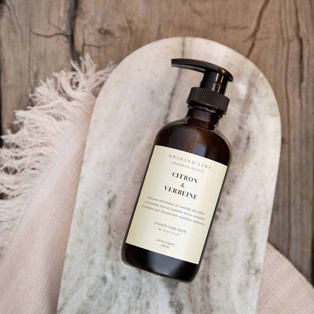 HAVITAR - Jabón Líquido Vidrio 250 ML Citrón & Verbeine