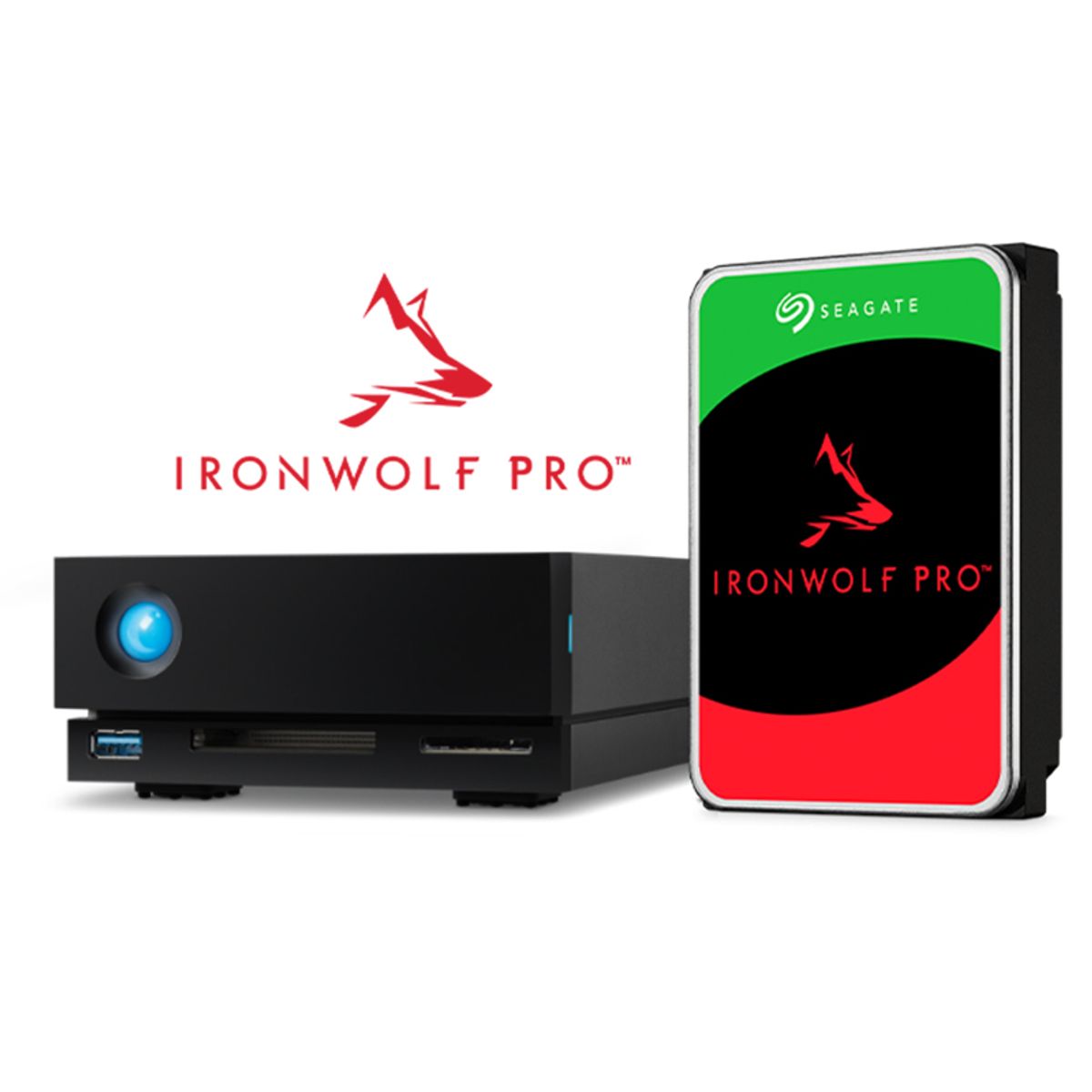 SEAGATE - Disco Duro Externo Lacie 10TB 1big Dock Professional Rescue