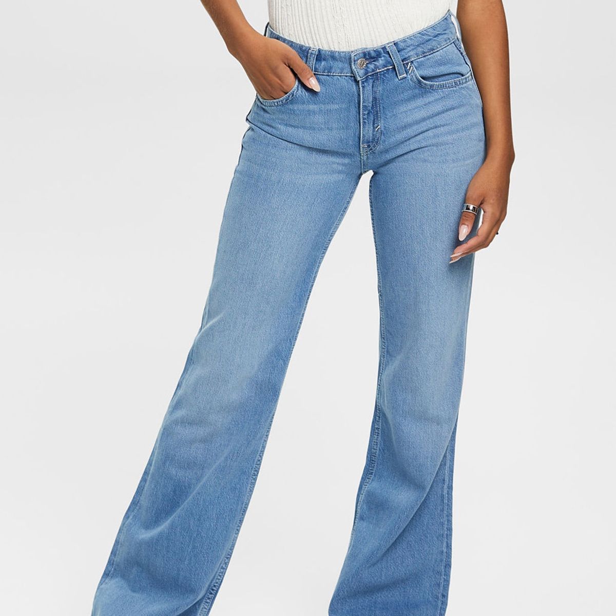 ESPRIT - Jeans Acampanados De Tiro Medio Mujer Esprit ESPRIT