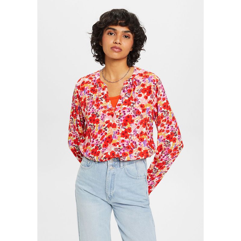 ESPRIT - Blusa Con Diseño Floral Mujer Esprit ESPRIT