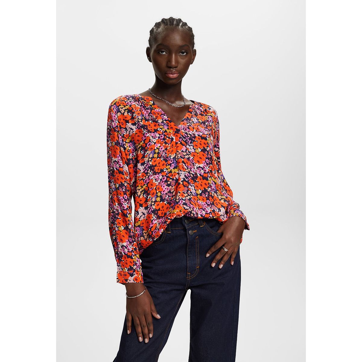 ESPRIT - Blusa Con Diseño Floral Mujer Esprit ESPRIT