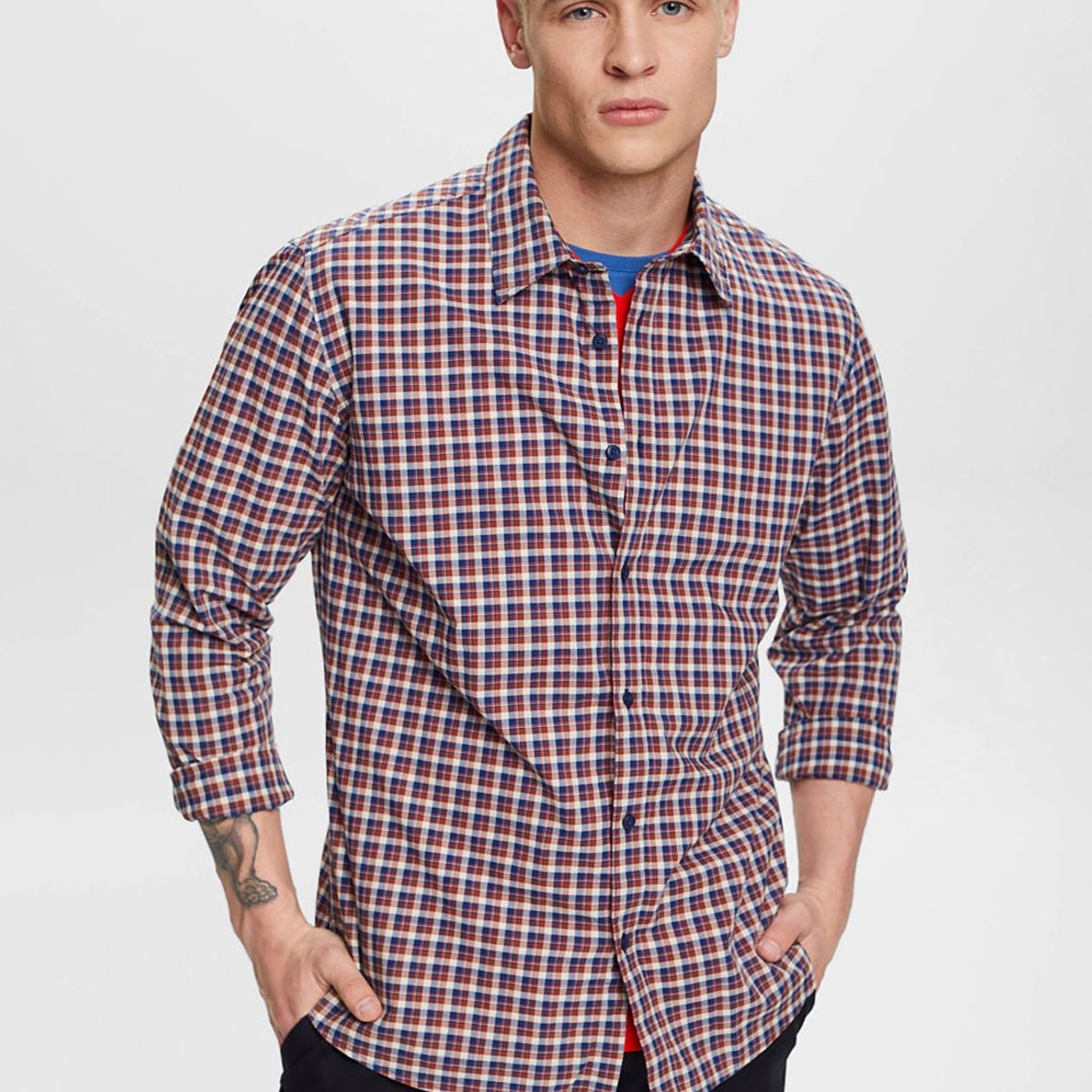 ESPRIT - Camisa A Cuadros Hombre Esprit ESPRIT