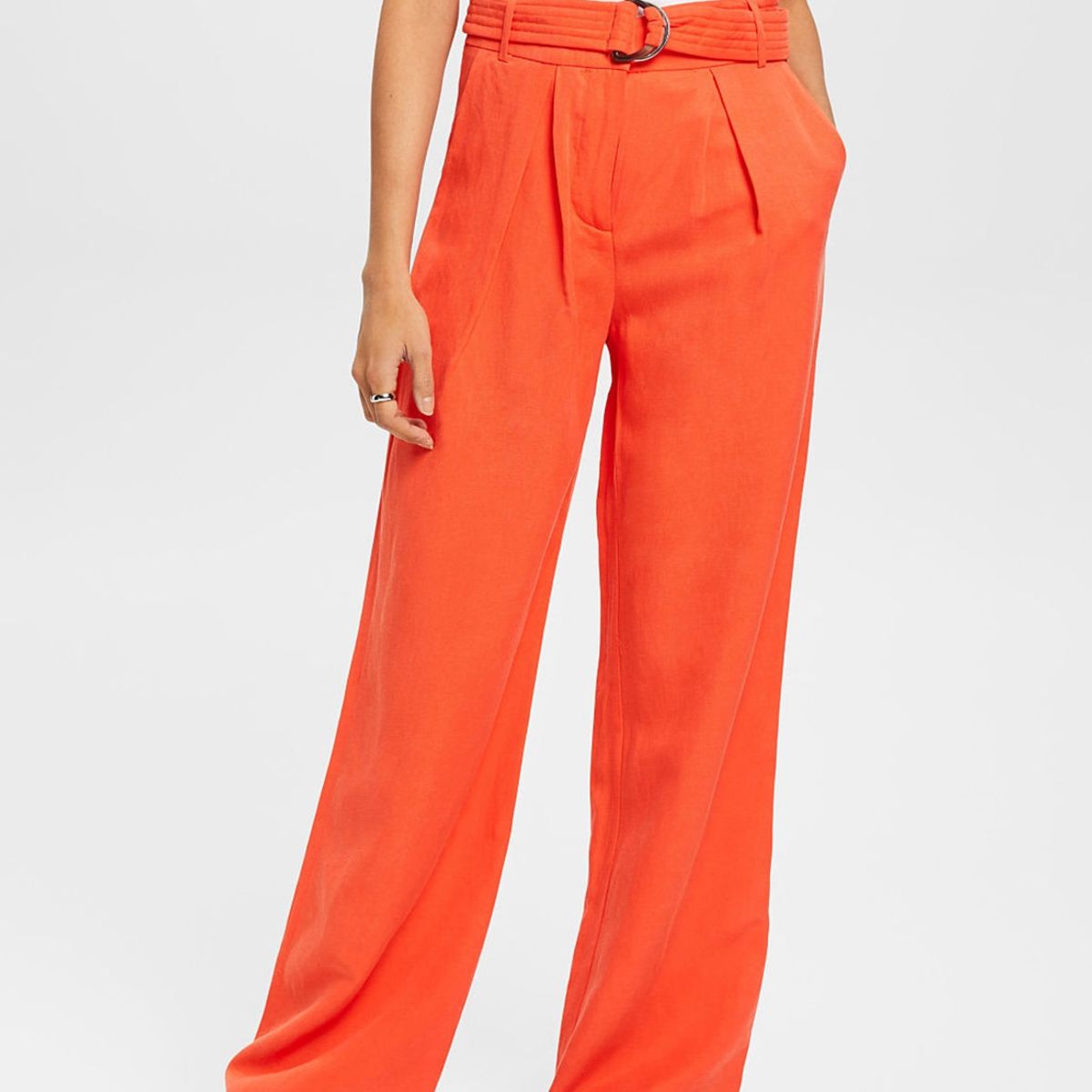 ESPRIT - Pantalones Anchos De Tiro Alto Mujer Esprit ESPRIT