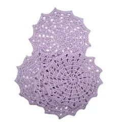 GENERICO - Set posavasos crochet lila Jardín del Este
