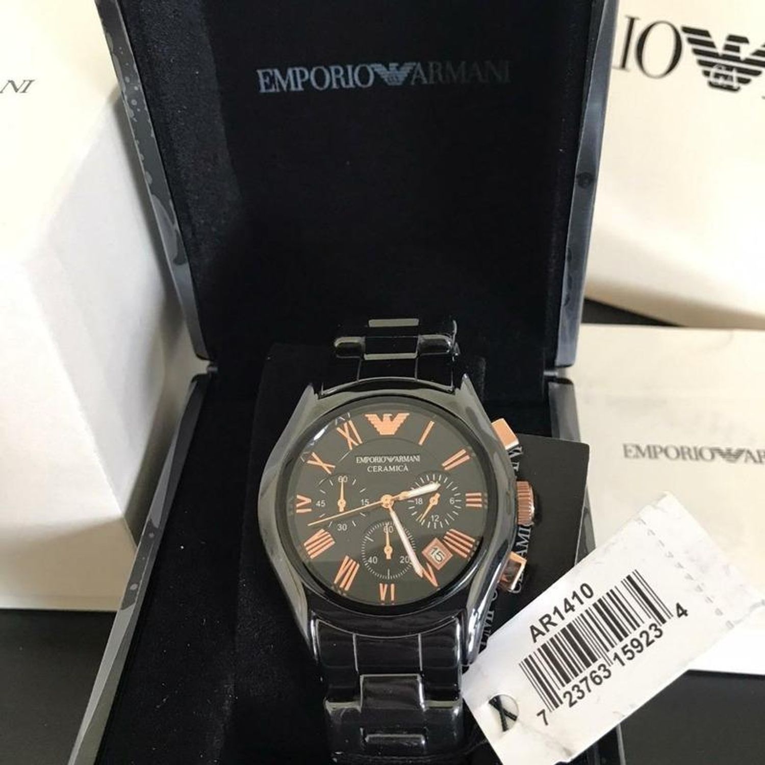 EMPORIO ARMANI Reloj Emporio Armani Ceramica Ar1410 Negro