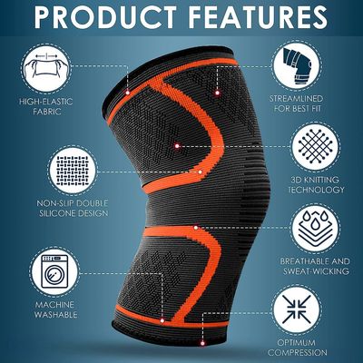 Imagen 2 del producto Rodilleras Para Dolor De Rodilla Artritis Manga De Compresión M