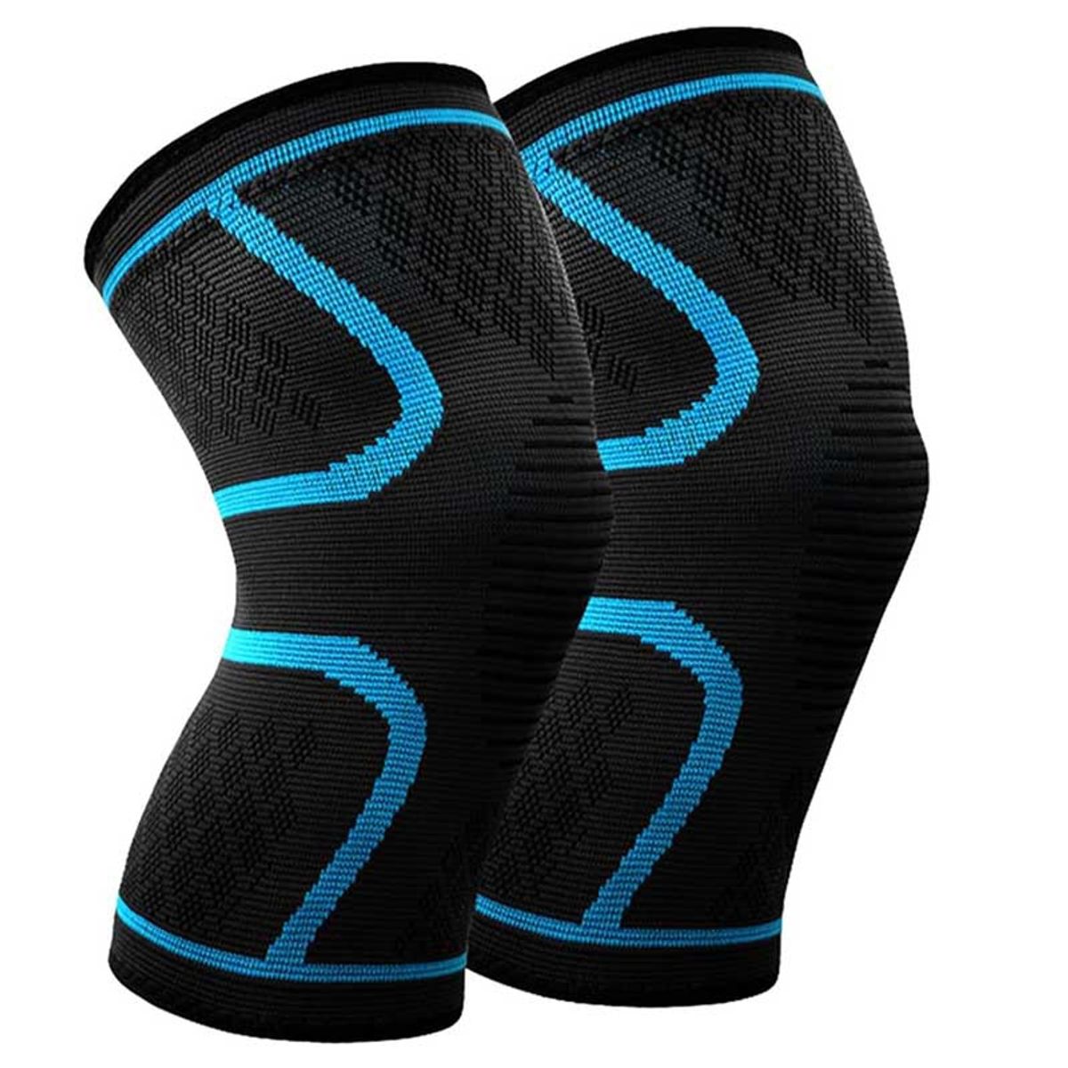 EVERSO - Rodillera Deportiva Ortopédica Soporte Cobre Artritis Un Par Azul M