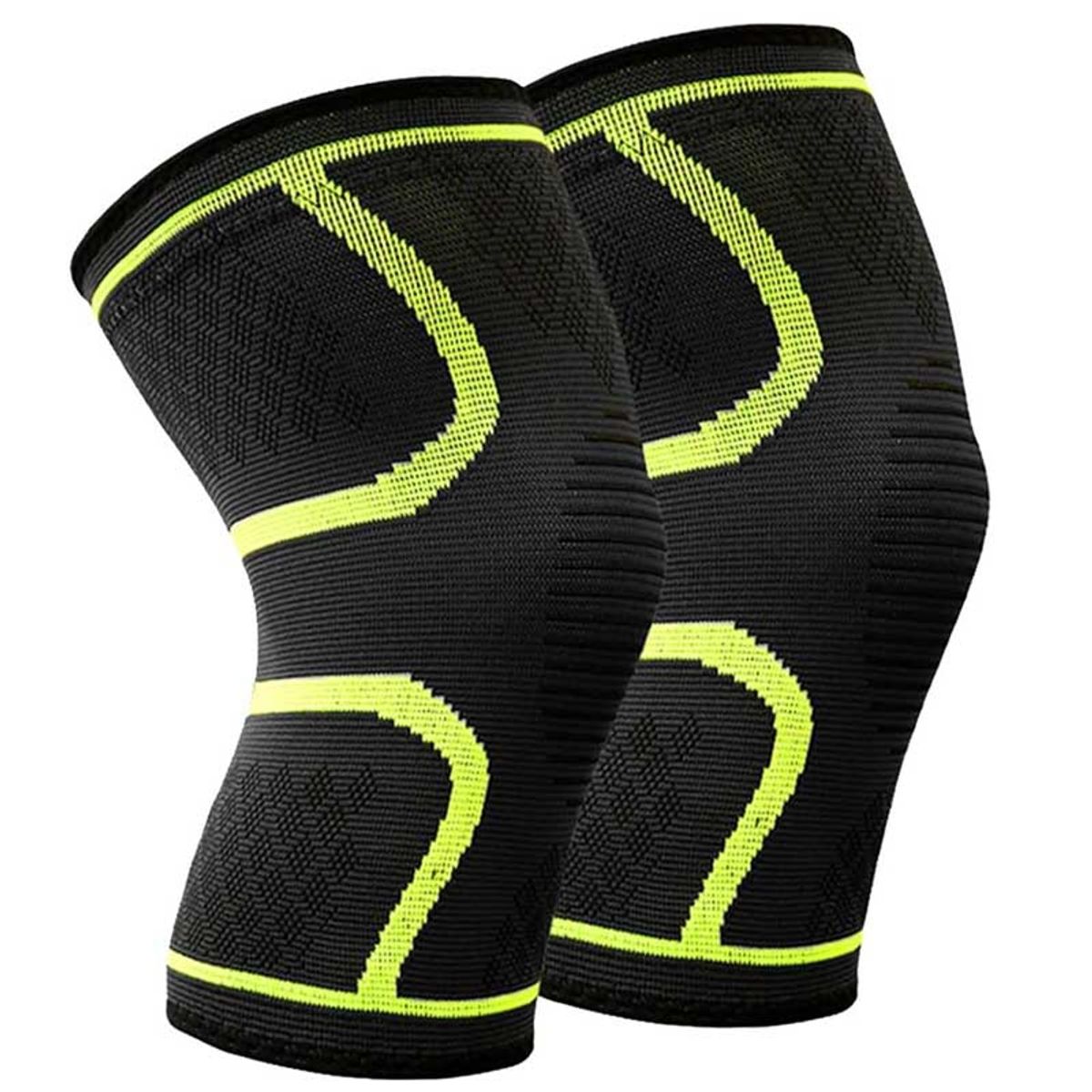 EVERSO - Rodillera Deportiva Ortopédica Soporte Cobre Artritis Un Par Verde L