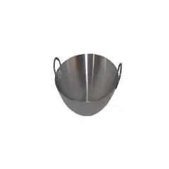 GENERICO - Wok Disco De Acero Inoxidable Premium Curado Sarten Parrilla.