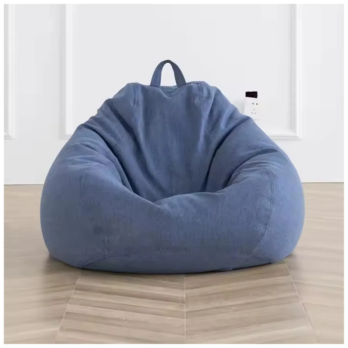 AUCKLAND OUTDOOR - Puff Pera Simil Lino 90X110 Cm Denim