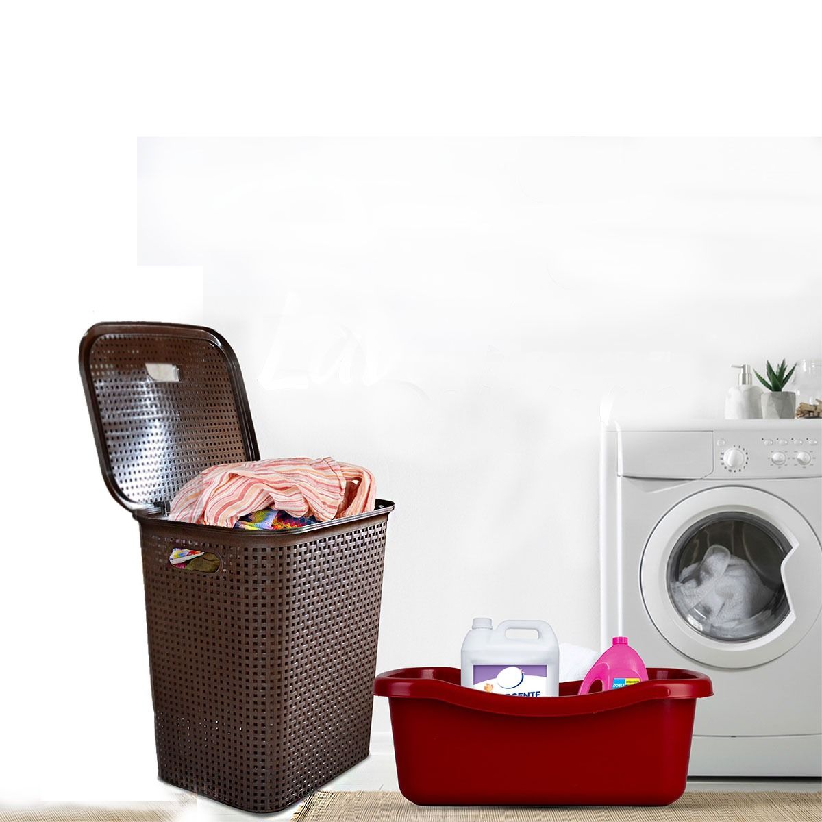 GENERICO - CESTO MODELO RATAN 90 LTS.