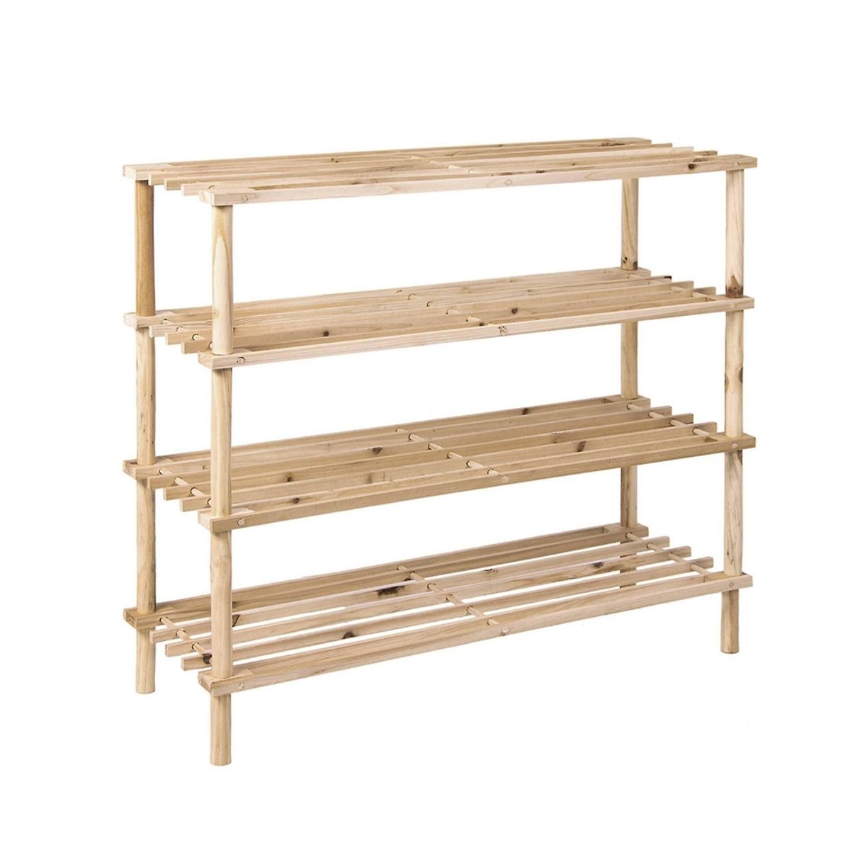 NEWTREE - Zapatero De Madera 4 Pisos 62,5x26x67,5cm
