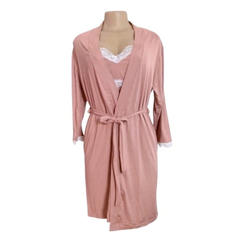 MEDIA LUNA Pijama maternal bata levantadora y camisola para - Main Image