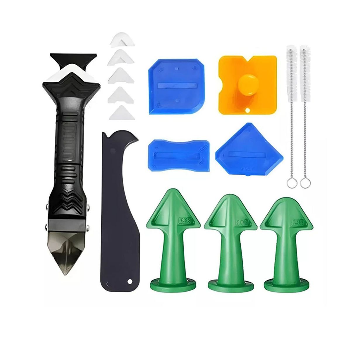 GENERICO - Kit Terminaciones Para Silicona En Cerámica Vidrio Azulejos