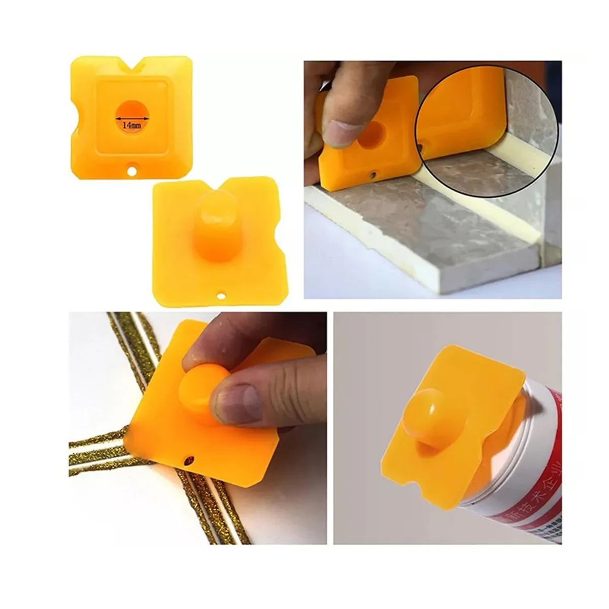 GENERICO - Kit Terminaciones Para Silicona En Cerámica Vidrio Azulejos