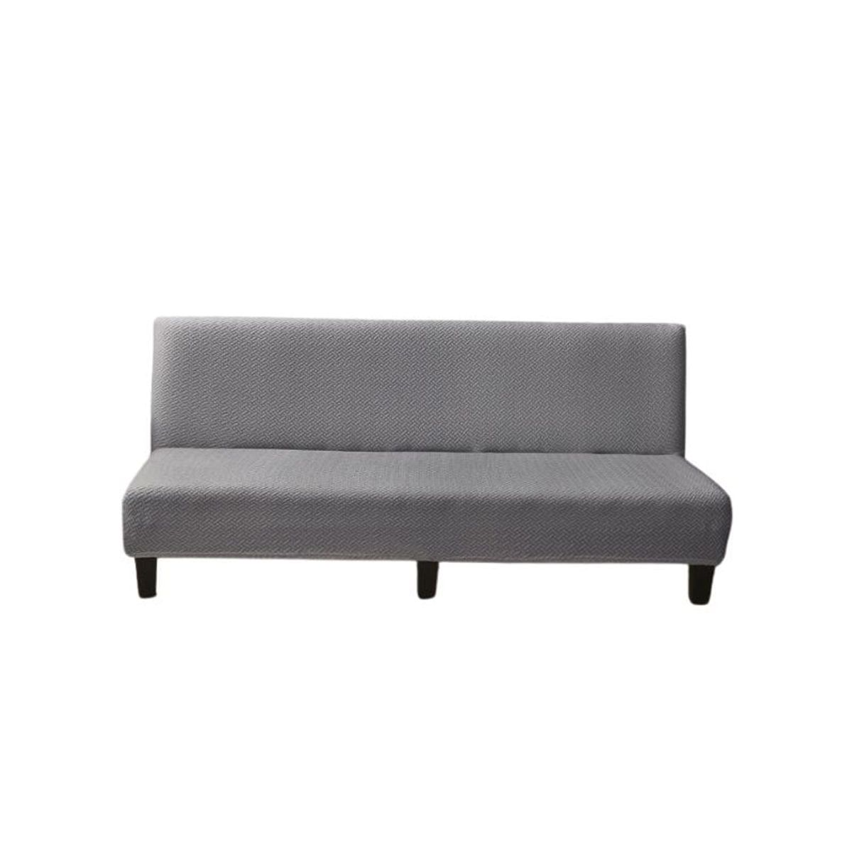 GENERICO - Funda Futones  Elástica Texturizada 2 Cuerpos Gris