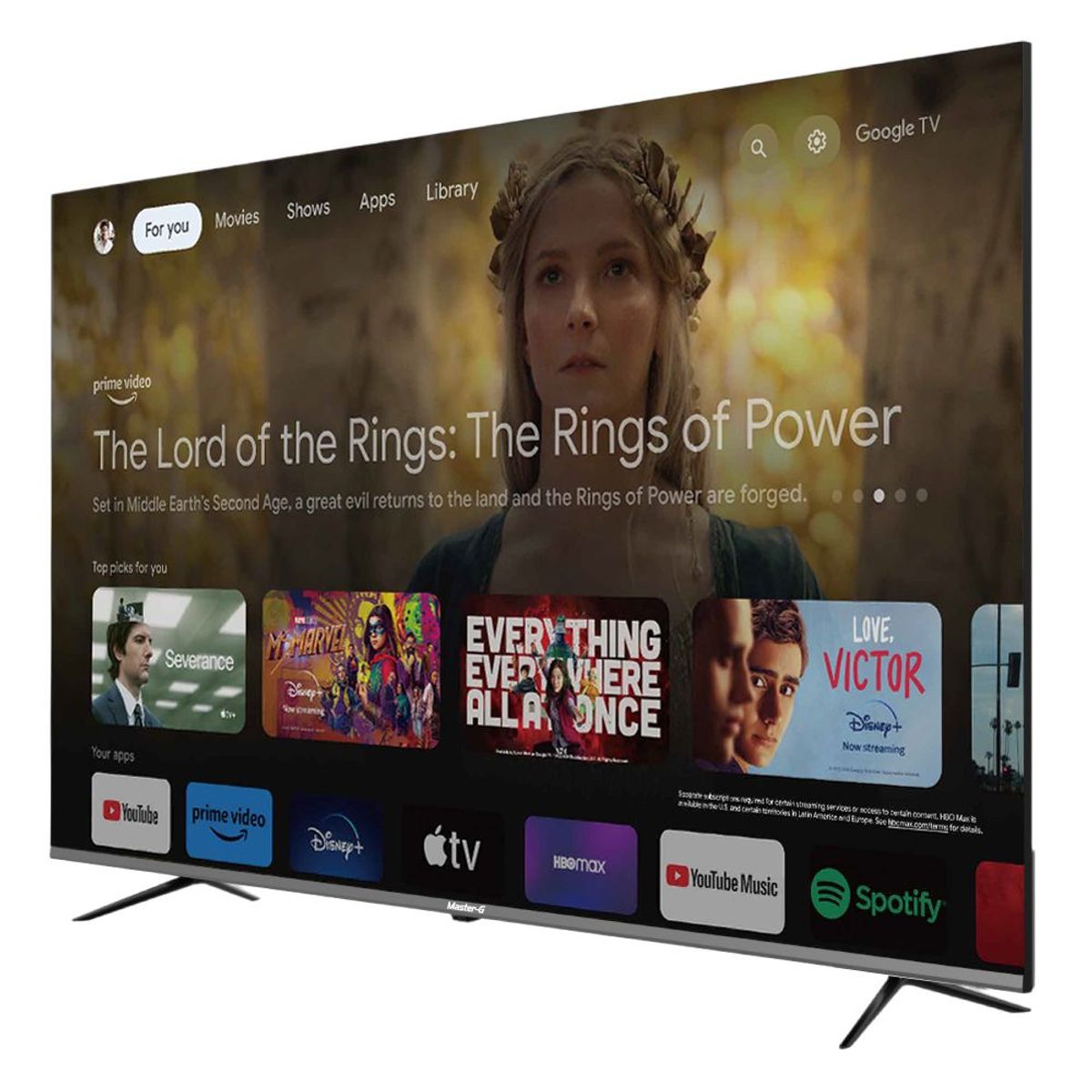 MASTER G - Smart TV Led 50" Google TV 4K UHD Bluetooth