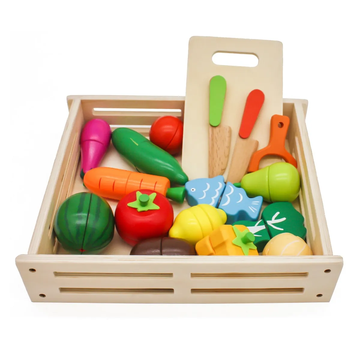 KANGGU - SET FRUTAS Y VERDURAS DIDÁCTICO