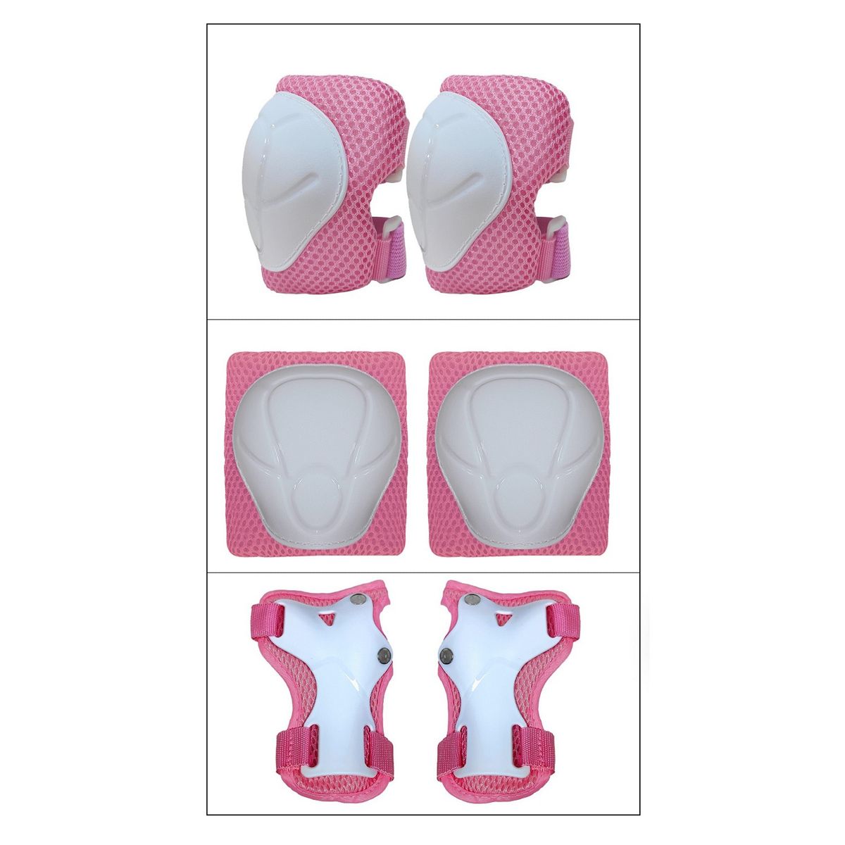 KANGGU - PACK RODILLERAS CODERAS Y MUÑEQUERAS - ROSADO