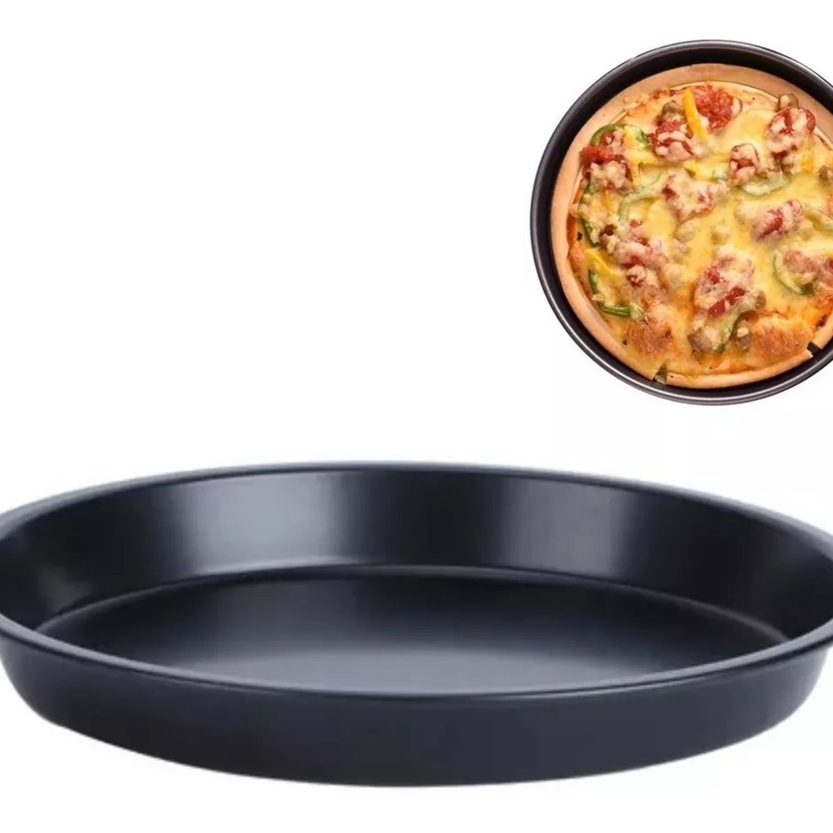 GENERICO - Molde De Pizza Antiadherente Molde Redondo Para Pizza 26cm