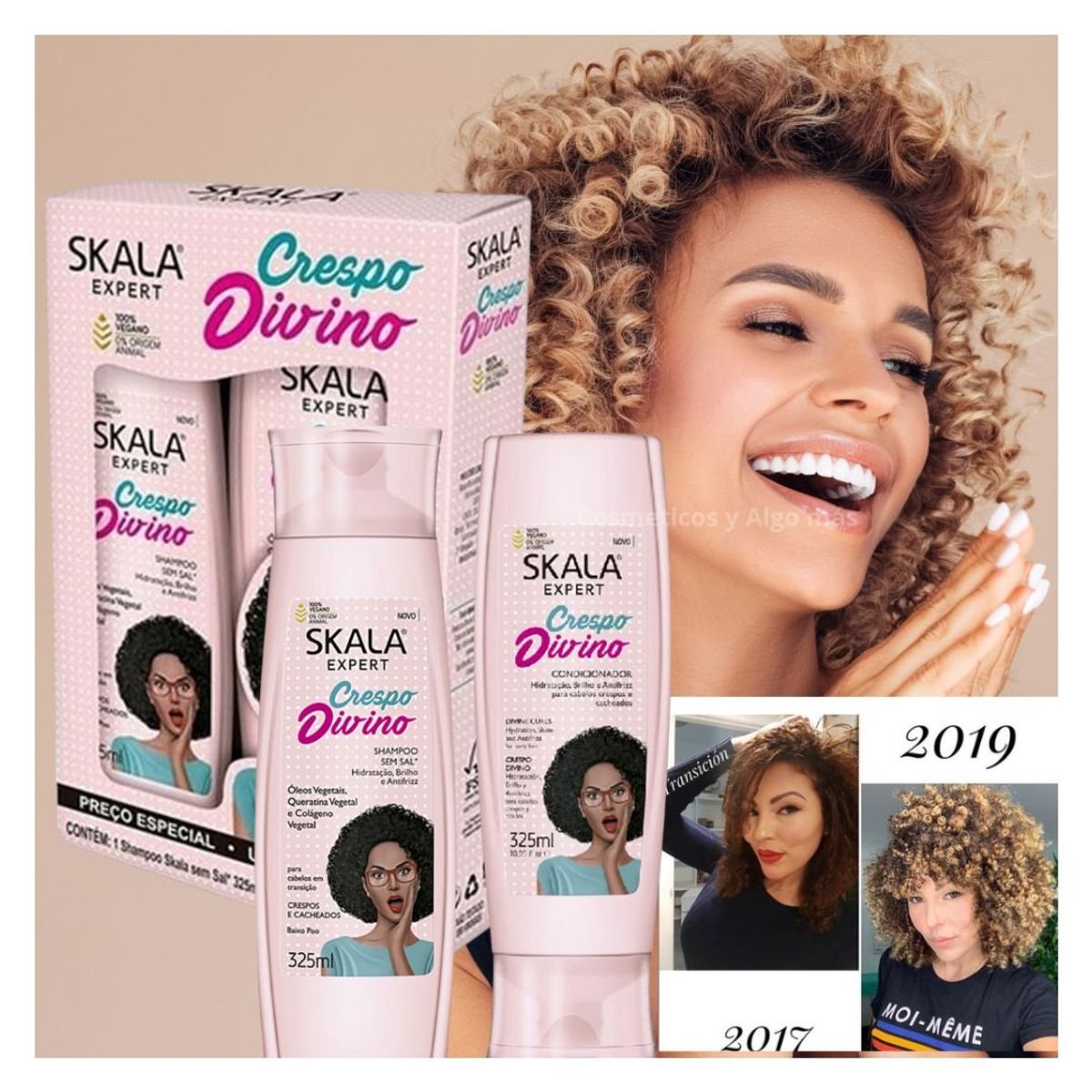 SKALA - Kit champú y acondicionador de la línea Crespo Divino Skala