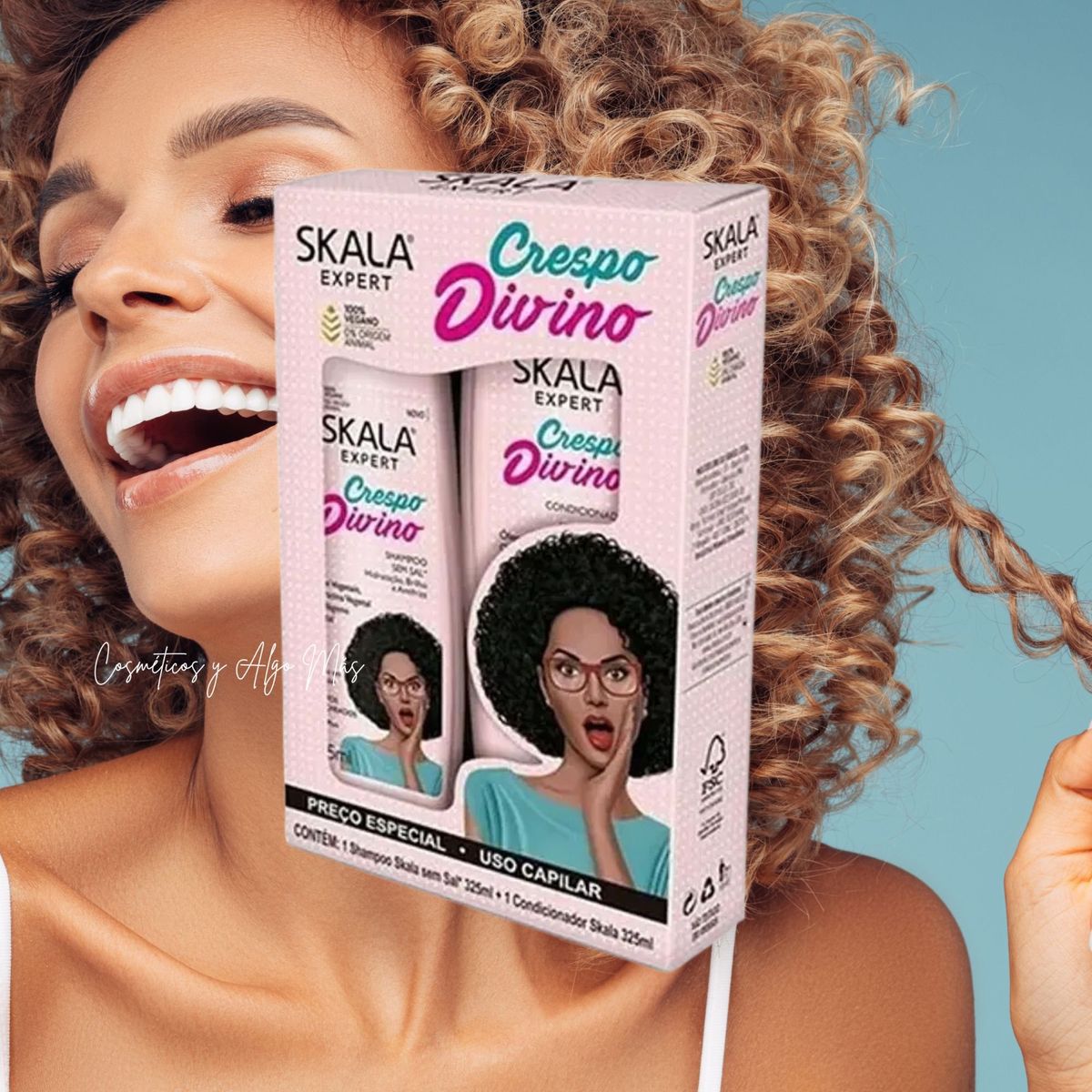 SKALA - Kit champú y acondicionador de la línea Crespo Divino Skala