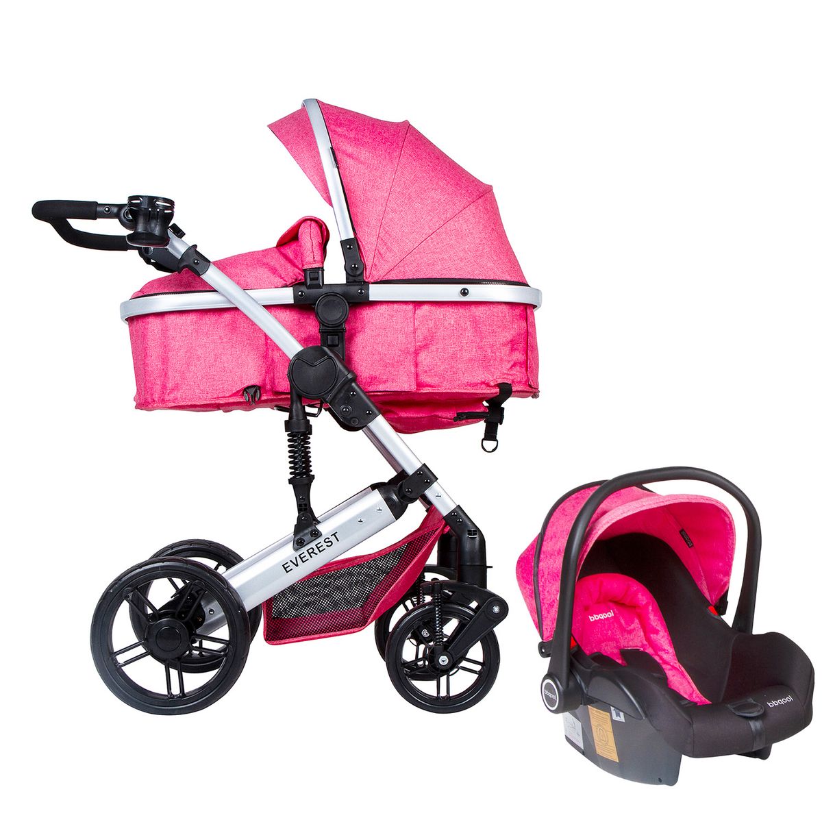 BBQOOL - Coche Travel System Everest Pink