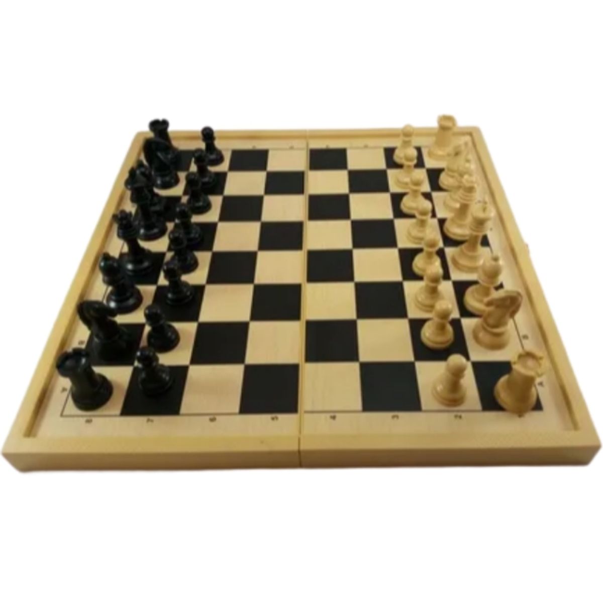 GENERICO - Juego De Tablero De Madera 3 en 1 Ajedrez Damas Y Backgammon