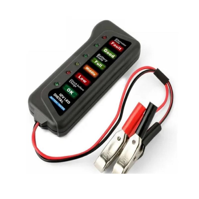 GENERICO - Tester 12v Probador Batería Carga Alternador