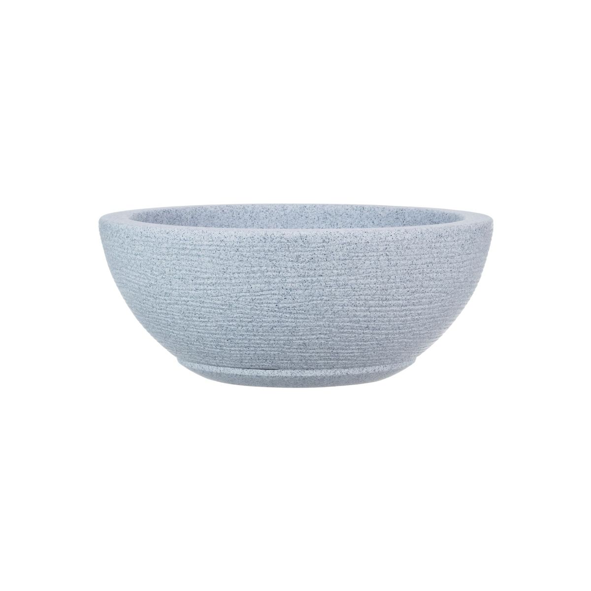 FLORIDIS - MACETERO FLORIDIS GRIS CLARO BOWL 13CM ALTO CON PLATO