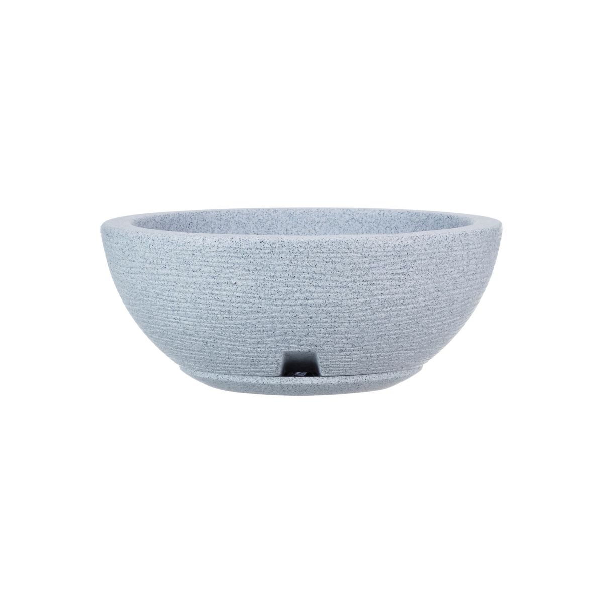 FLORIDIS - MACETERO FLORIDIS GRIS CLARO BOWL 13CM ALTO CON PLATO