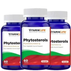VITAMIN LIFE - PACK 3 PHYTOSTEROLS 180 CÁPSULAS EN TOTAL