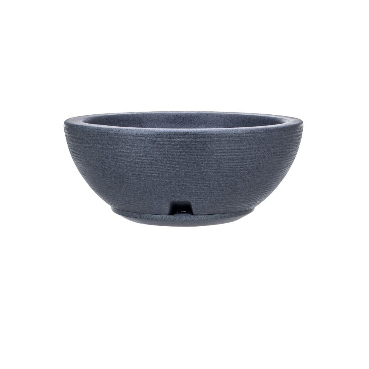 FLORIDIS - MACETERO FLORIDIS GRAFITO BOWL 13CM ALTO CON PLATO