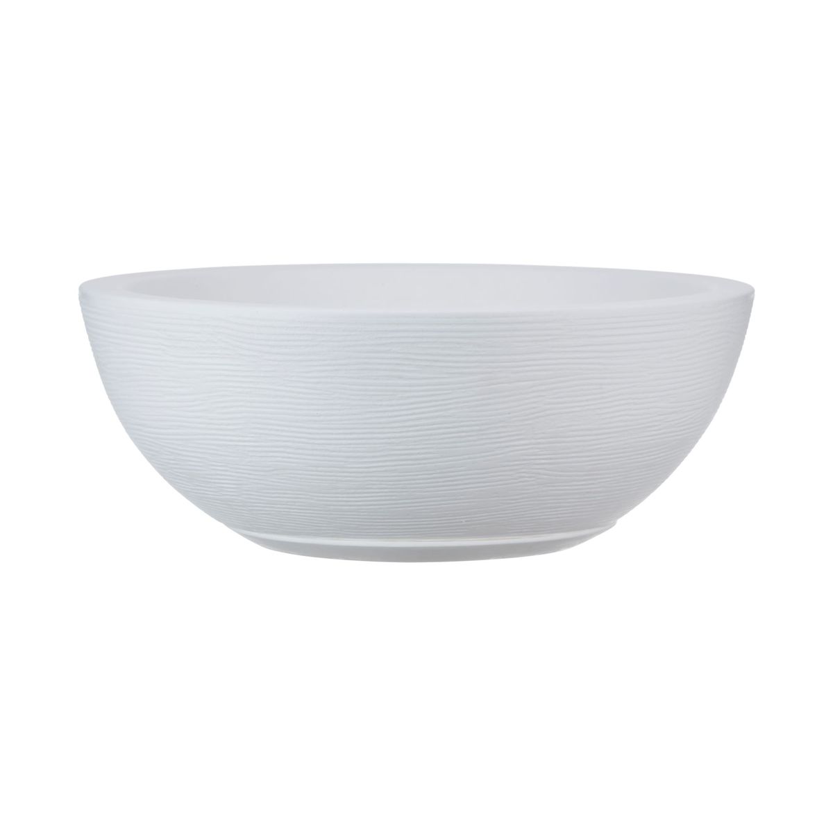 FLORIDIS - MACETERO FLORIDIS BLANCO BOWL 19CM ALTO CON PLATO