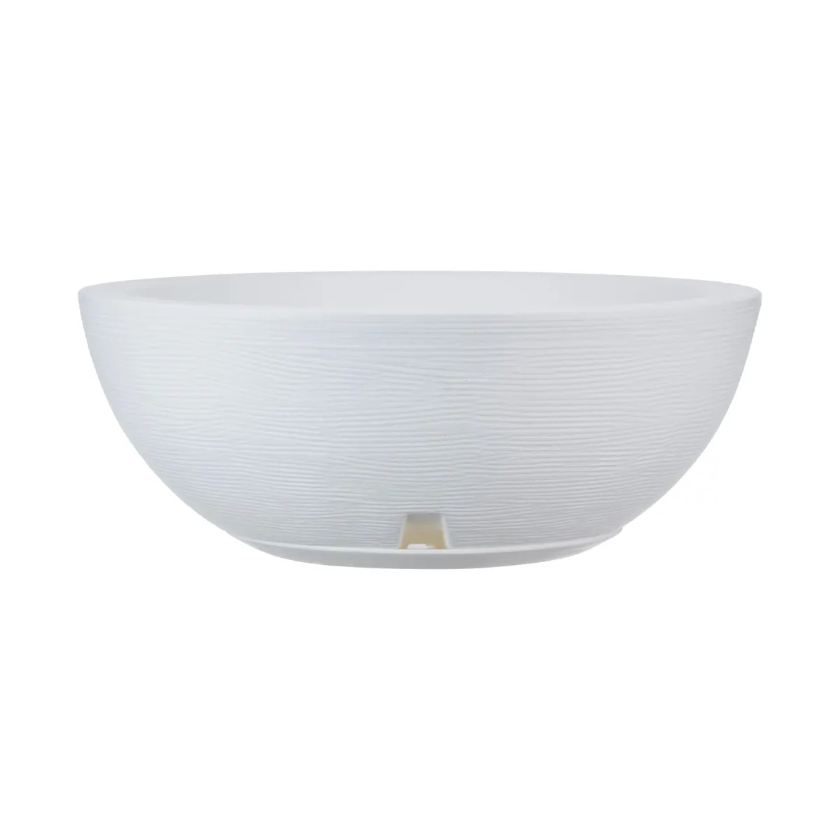 FLORIDIS - MACETERO FLORIDIS BLANCO BOWL 19CM ALTO CON PLATO