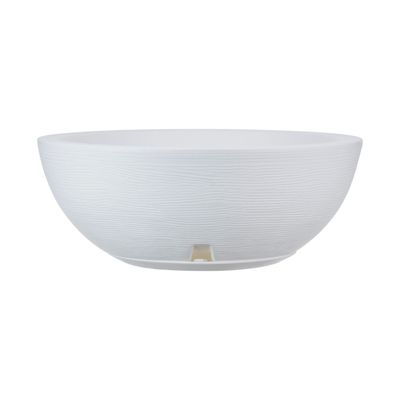 Imagen 2 del producto MACETERO BLANCO BOWL 19CM ALTO CON PLATO