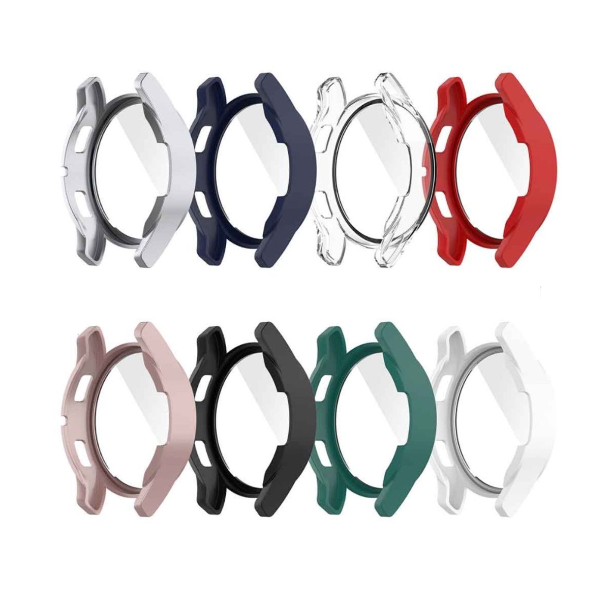 GENERICO - Protector Carcasa Slim + Glass Para Galaxy Watch 5 Pro 45mm Plata