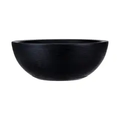 FLORIDIS - MACETERO NEGRO BOWL 19CM ALTO CON PLATO