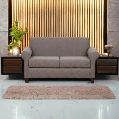 MUEBLES AMERICA - Sofá Lucy 2 Cuerpos Lino Gris