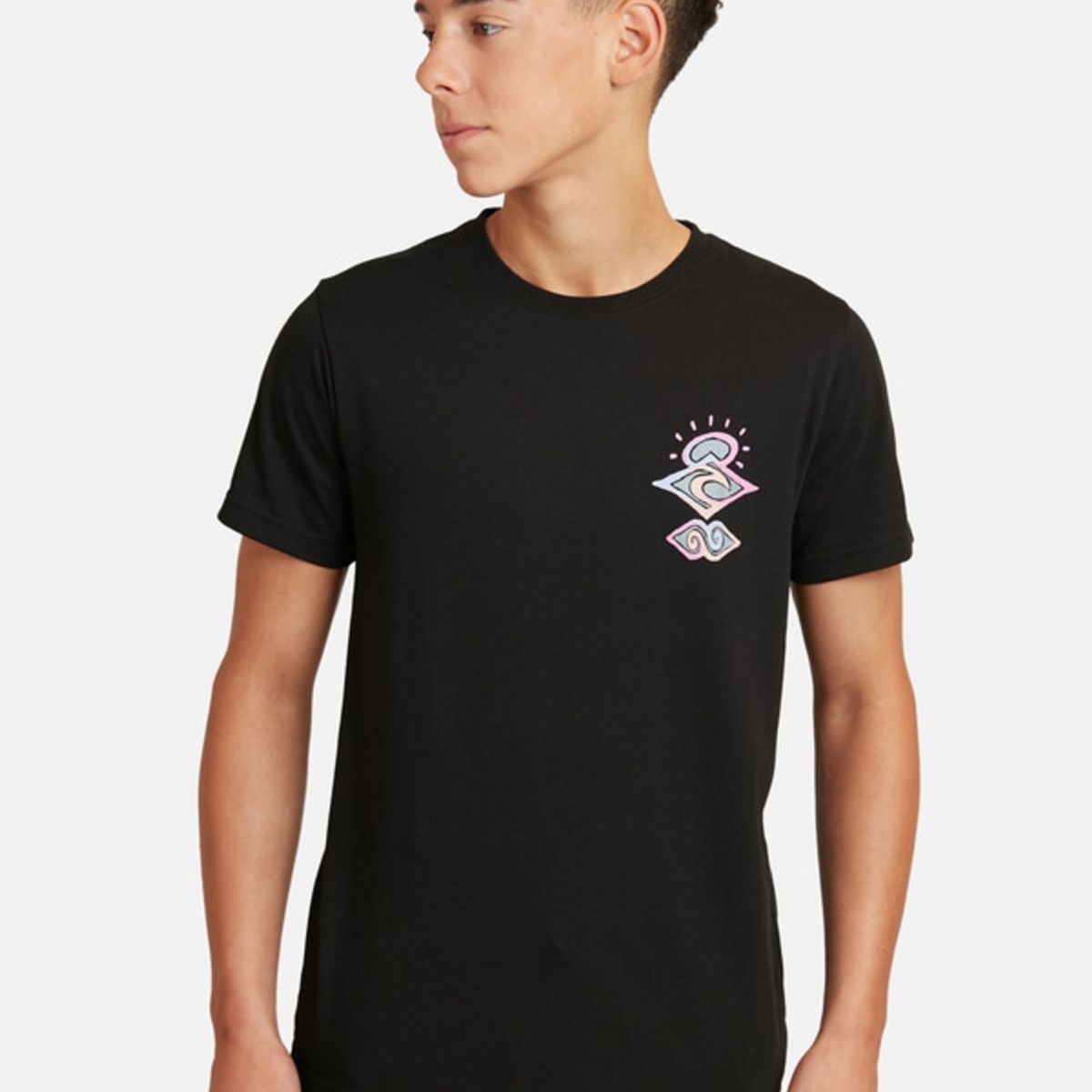 RIP CURL - Polera M/C Basica Negro Juvenil Hombre Ripcurl