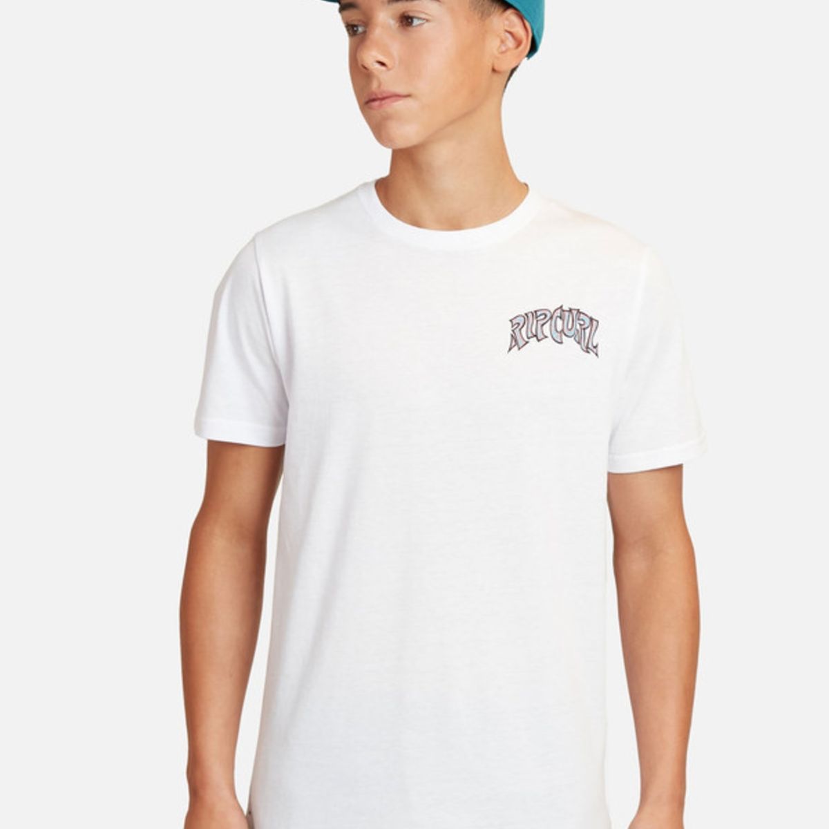 RIP CURL - Polera M/C Basica Blanco Juvenil Hombre Ripcurl