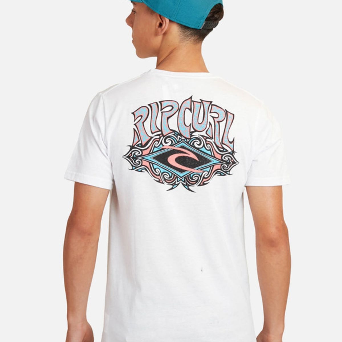 RIP CURL - Polera M/C Basica Blanco Juvenil Hombre Ripcurl