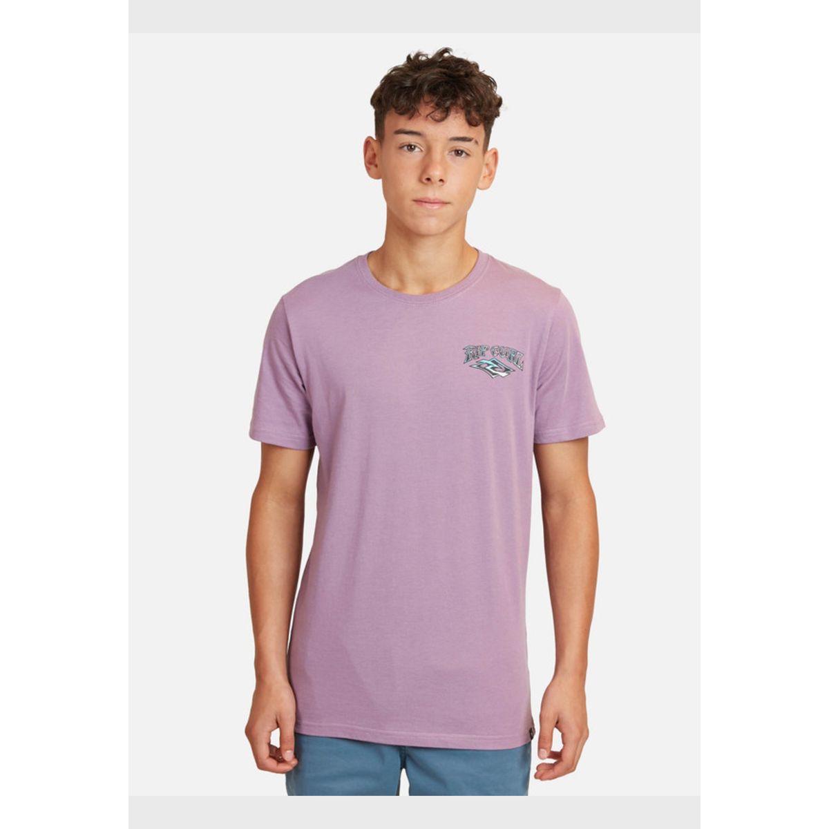 RIP CURL - Polera M/C Basica Morado Juvenil Hombre Ripcurl