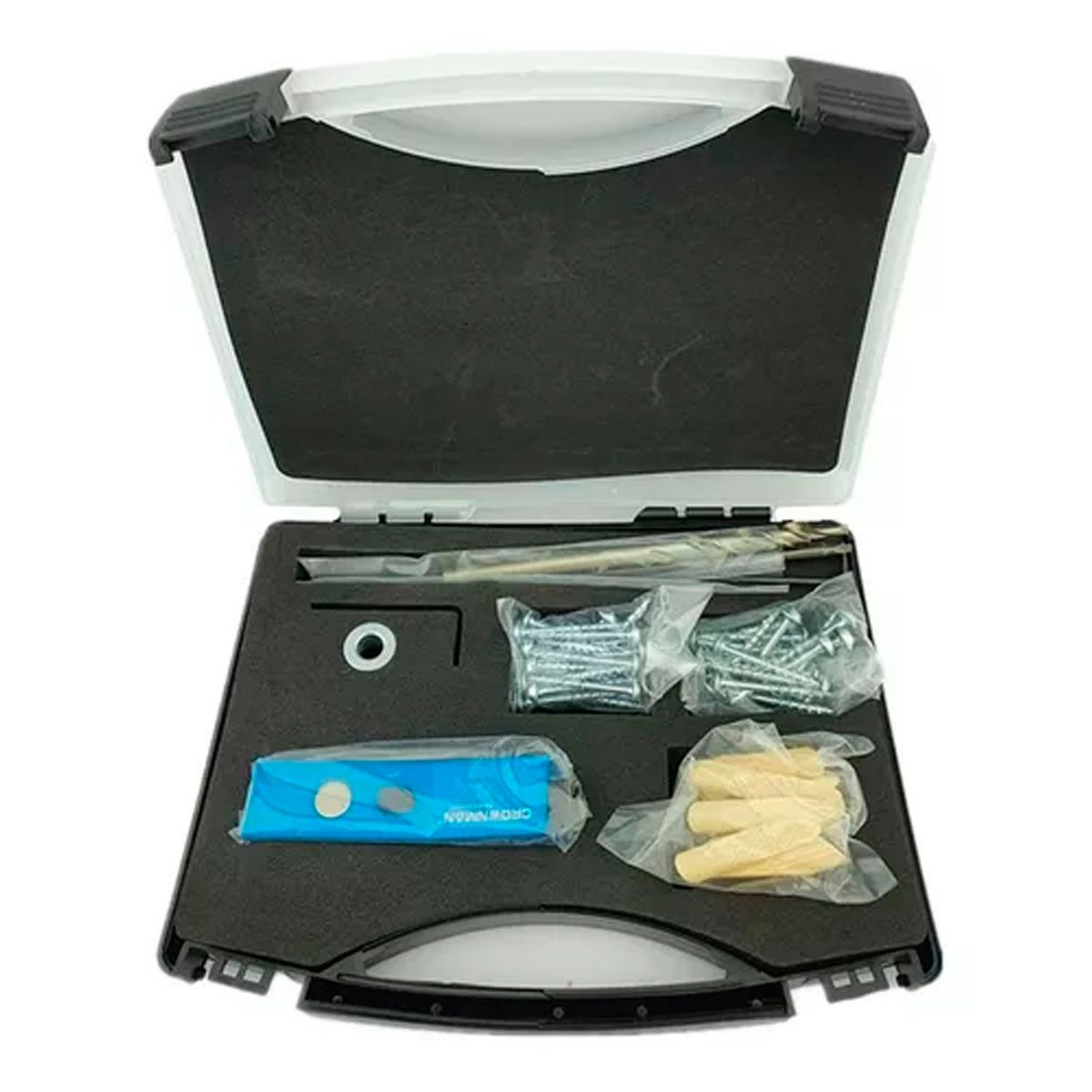 GENERICO - Guia Para Tornillo Inclinado 1 Agujero + Accesorios Crownman