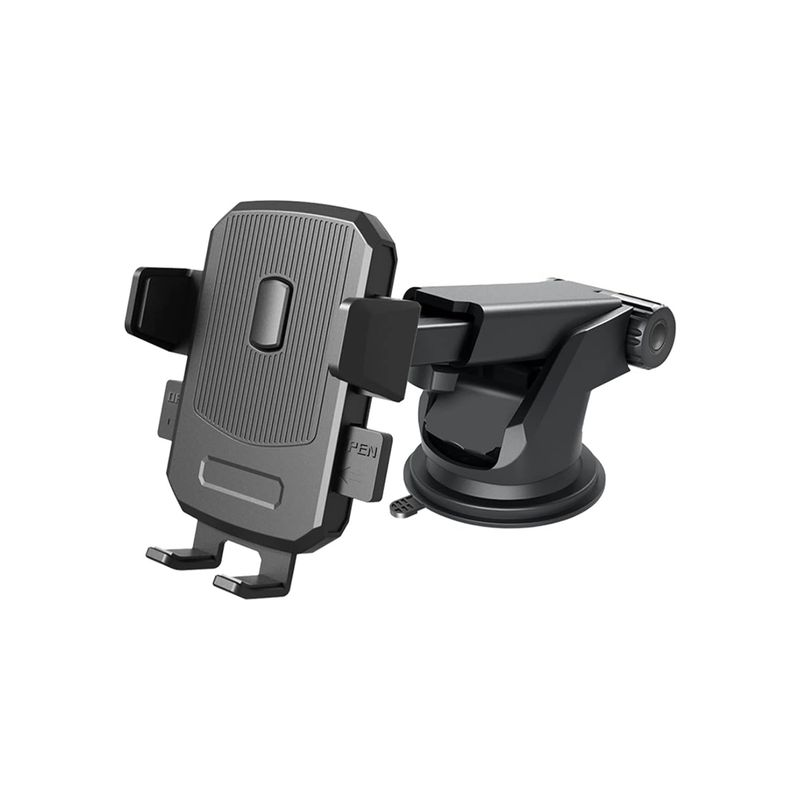 IMPORTCLICK - Soporte Celular Telescópico Automóvil Negro - Negro