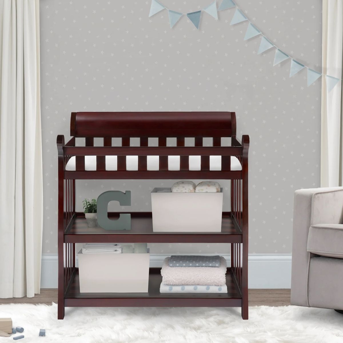 DELTA - MUDADOR CHERRY ECLIPSE MADERA SOLIDA DELTA CHILDREN